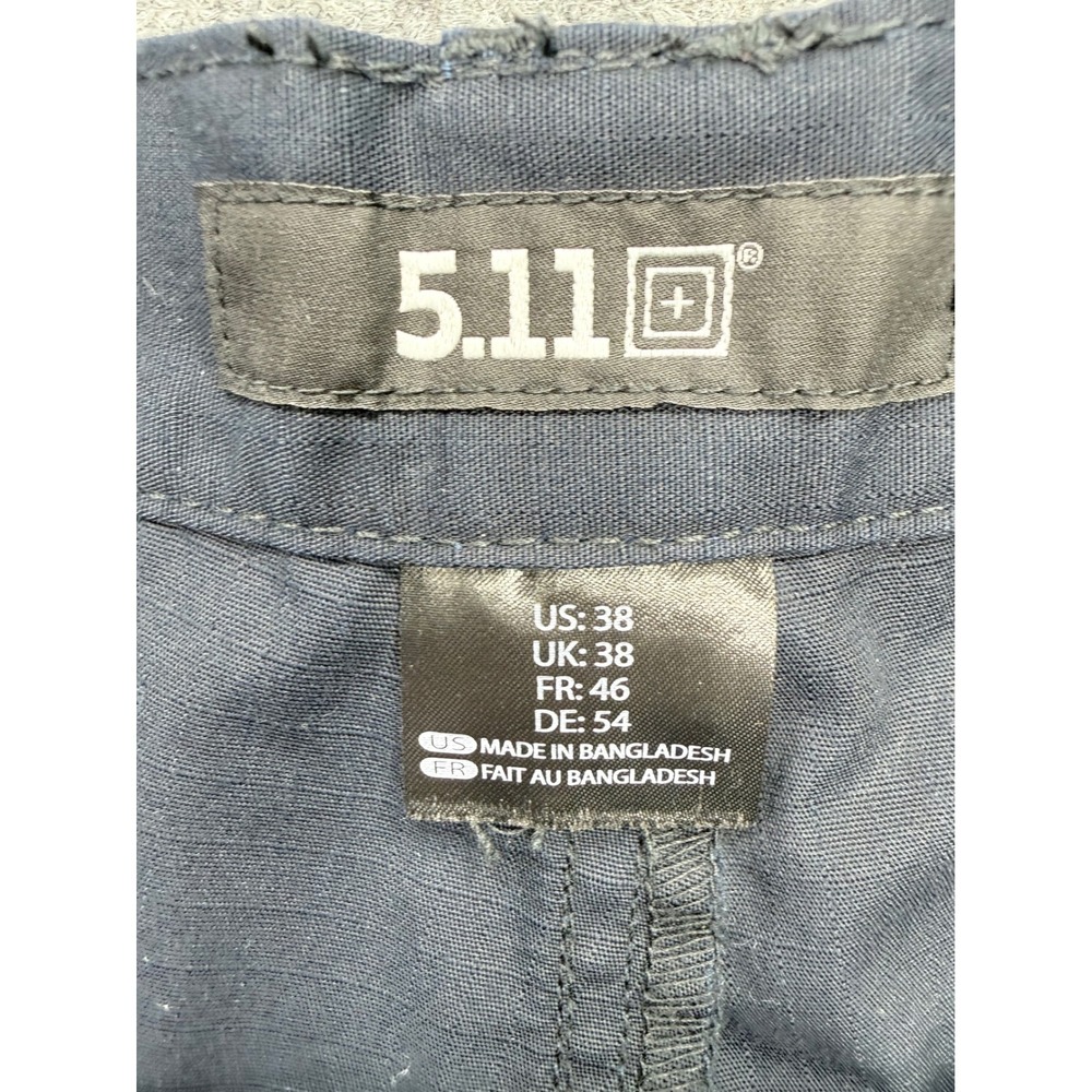 5.11 Tactical Mens Navy Blue Ripstop Cargo Shorts Size 38 Utility Work Hiking - Picture 2 of 4